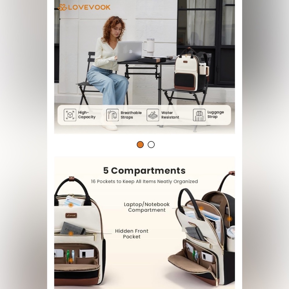 Lovevook Computer Bag Backpack EUC - image 15